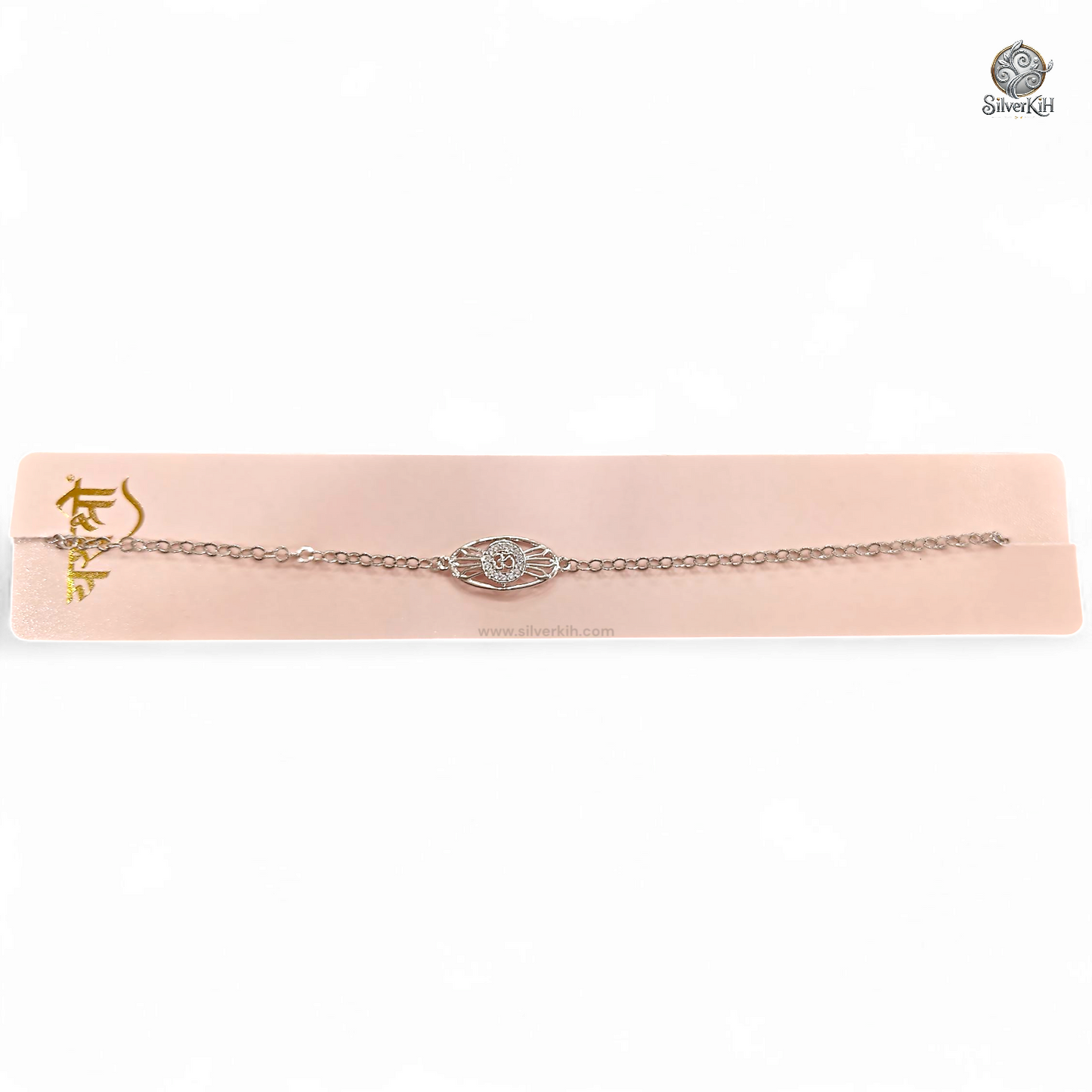 925 Real Silver Rakhi with Om Design (Rakshabandhan Special)