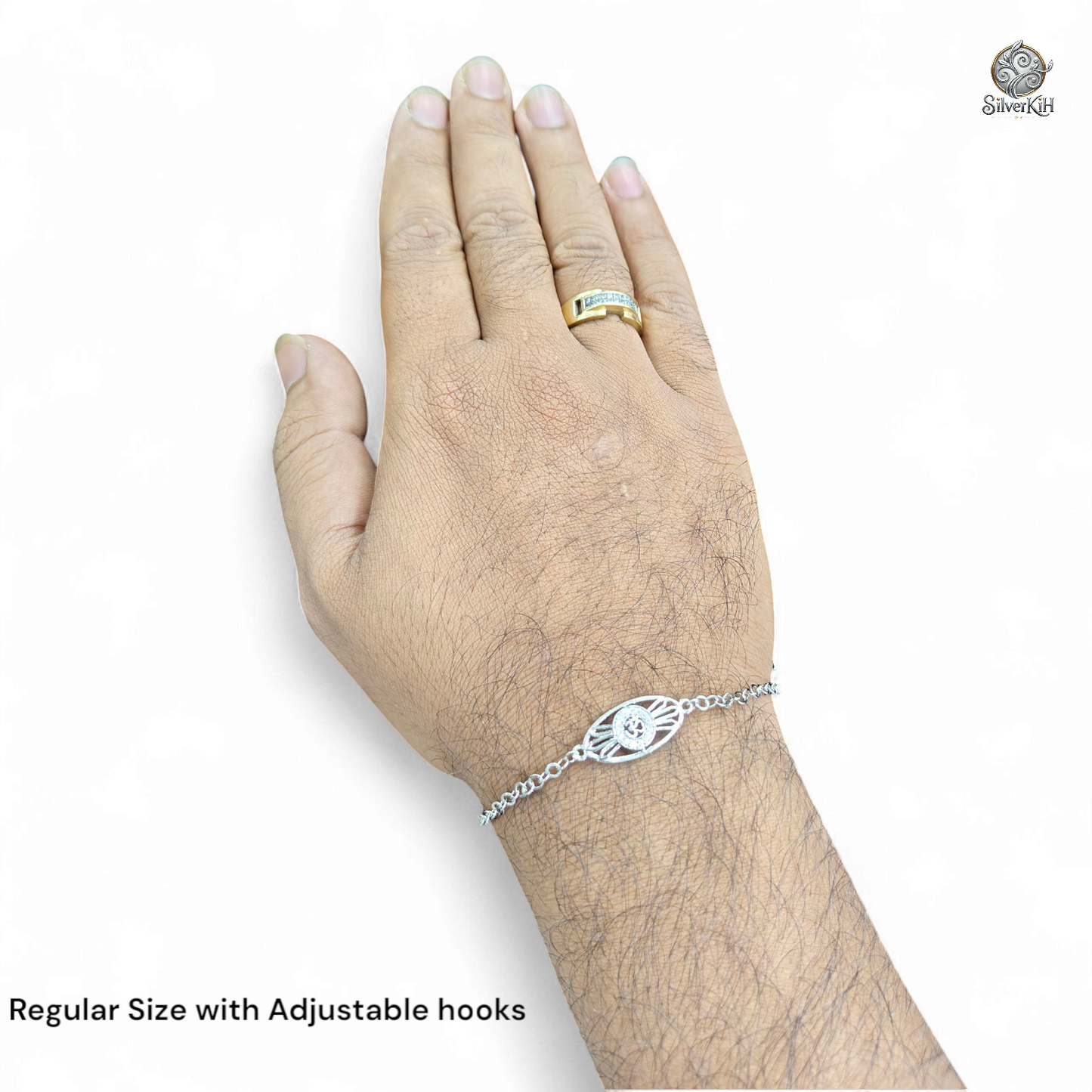 925 Real Silver Rakhi with Om Design (Rakshabandhan Special)