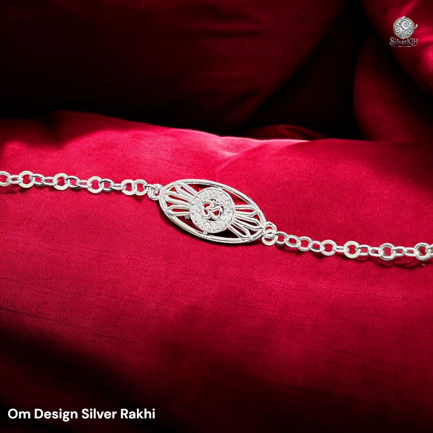925 Real Silver Rakhi with Om Design (Rakshabandhan Special)
