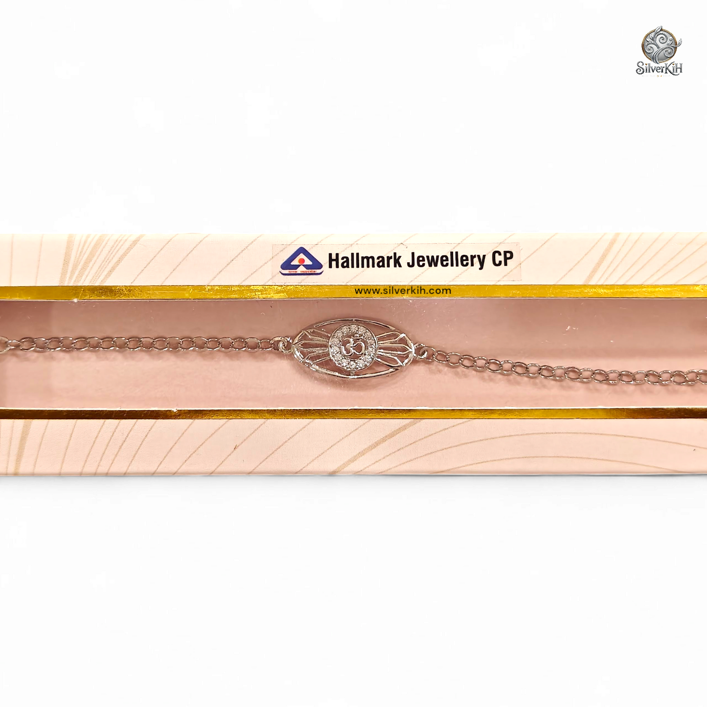 925 Real Silver Rakhi with Om Design (Rakshabandhan Special)