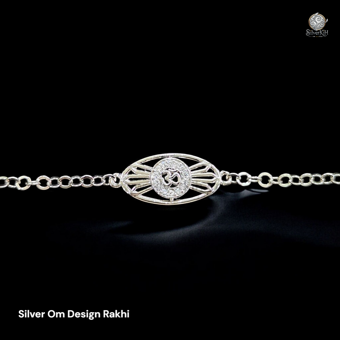 925 Real Silver Rakhi with Om Design (Rakshabandhan Special)