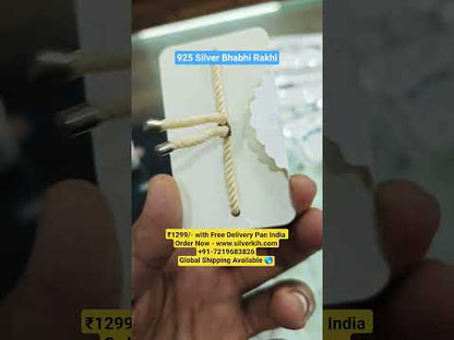 925 Silver Rakhi for Bhabhi