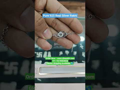 925 Real Silver Rakhi with Om Design (Rakshabandhan Special)