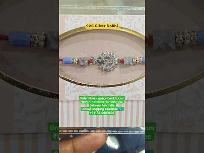 925 Silver Rakhi (Veera Initials)