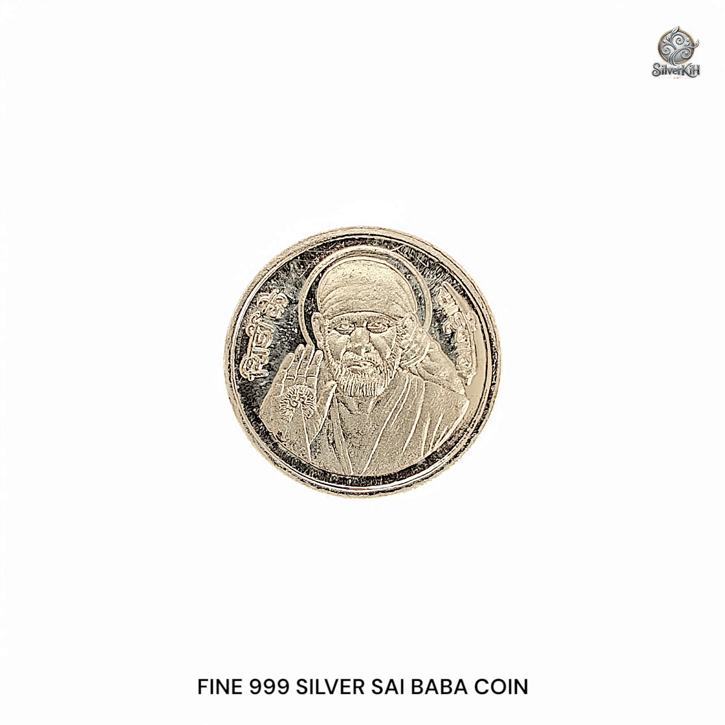 999 FINE SILVER SAI BABA COIN