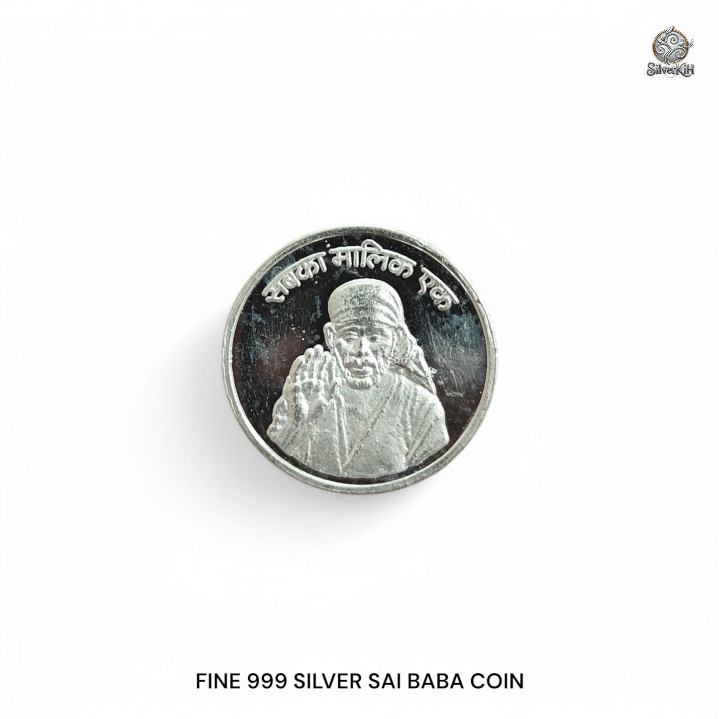 999 FINE SILVER SAI BABA COIN