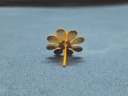 925 SILVER FLOWER WITH GOLD PLATING (SMALL SIZE)