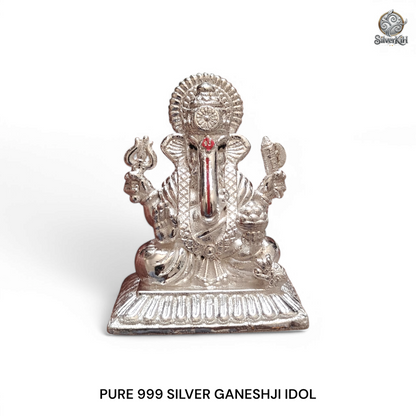 999 SILVER HOLLOW GANESHJI IDOL