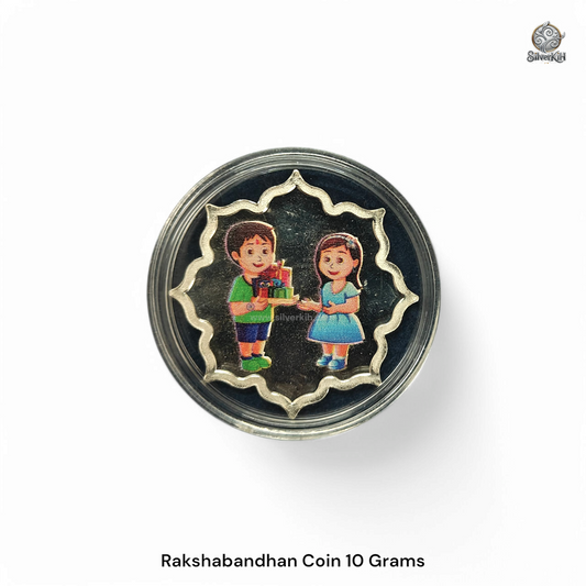 999 SILVER RAKSHABANDHAN COIN FOR GIFTING (GLOBAL SHIPPING AVAILABLE 🌎)